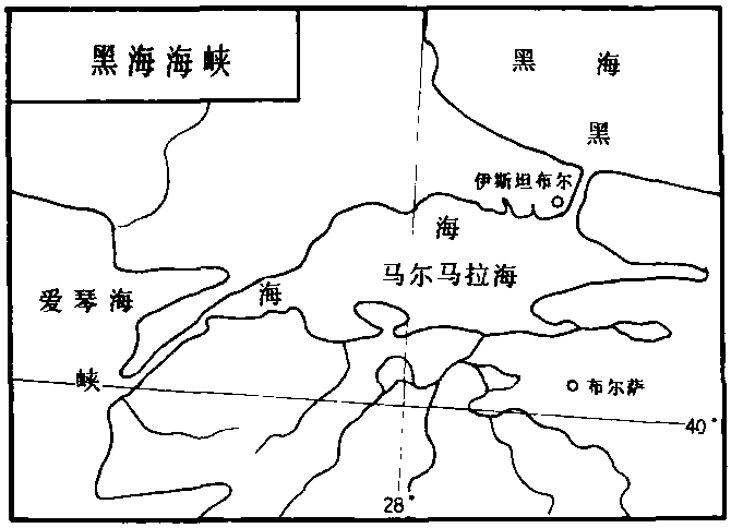 黑海海峡地图图片